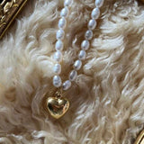 Collana perla & cuore